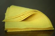 Lemon colored woolfelt sheet, 100%